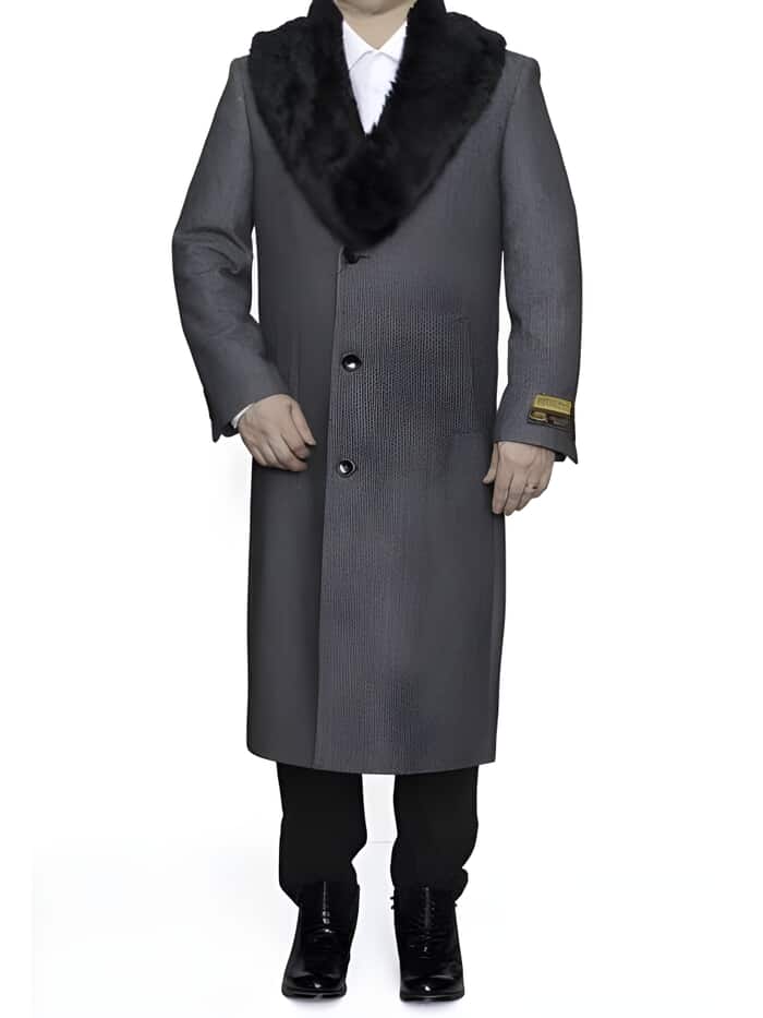 Coat Mens Overcoat Topcoat For Men Winter Fabric Removable
