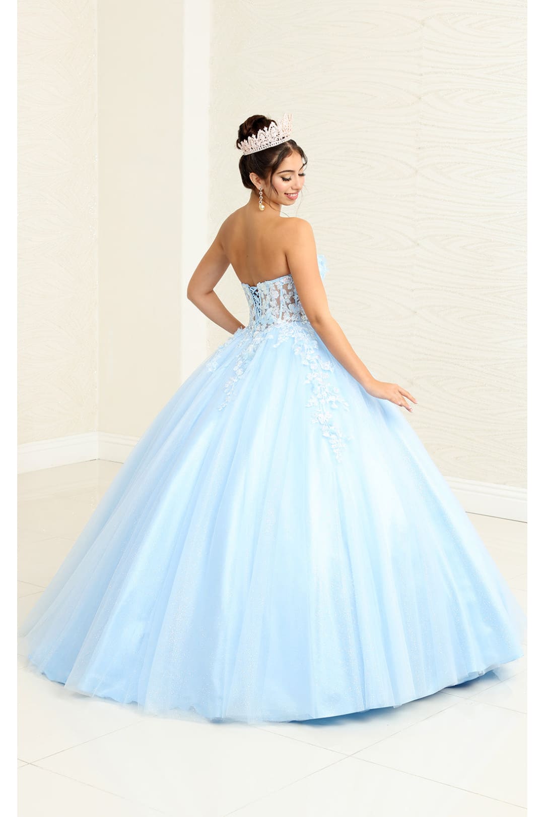 Quinceanera Gown Sweetheart Corset Back Gala Dress By Layla K LK243