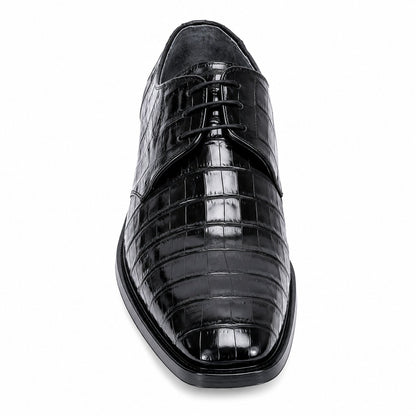 Los Altos Black Genuine All-Over Crocodile Shoe ~ World Best Alligator ~ Gator Skin Belly Shoe