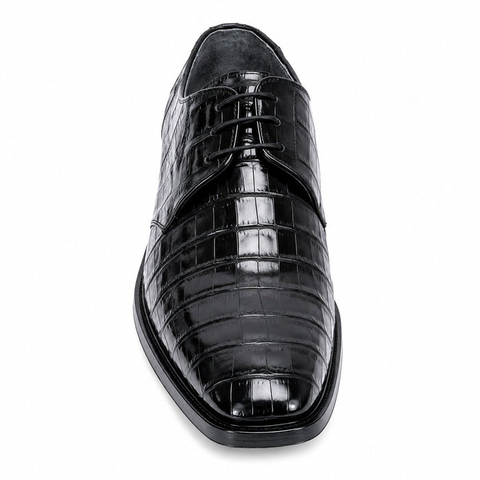Los Altos Black Genuine All-Over Crocodile Shoe ~ World Best Alligator ~ Gator Skin Belly Shoe