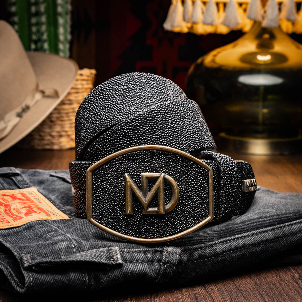 Marco Di Milano Georgia Belt Black Leather Luxury Shoe