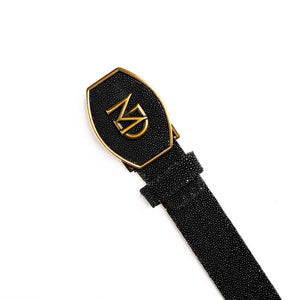 Marco Di Milano Georgia Belt Black Leather Luxury Shoe