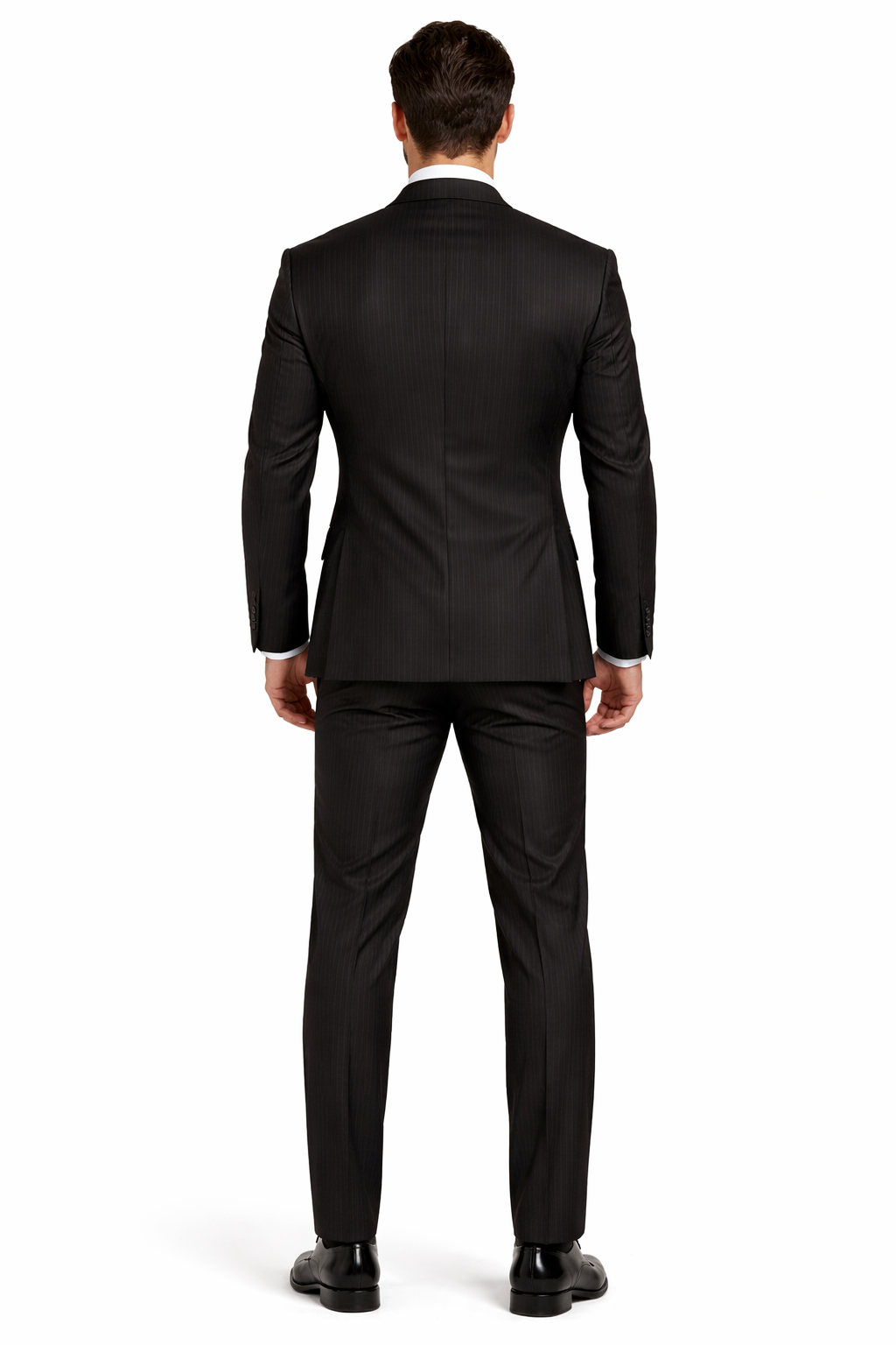 Giorgio Fiorelli Double-Breast Black Stripe Suit