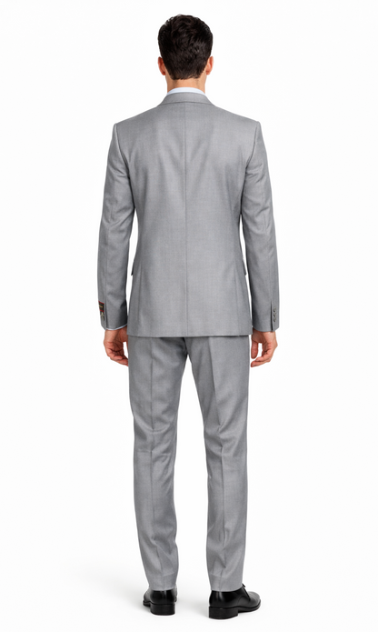 Giorgio Fiorelli Grey Two-Button Suit  Vest