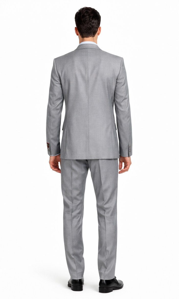 Giorgio Fiorelli Grey Two-Button Suit  Vest
