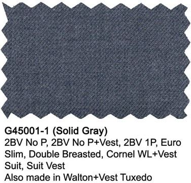 Giorgio Fiorelli Grey Two-Button Suit  Vest