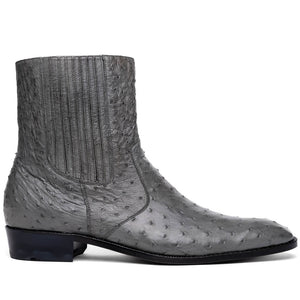 Marco Di Milano Giorgio Serpentine Gray Leather Luxury Shoe