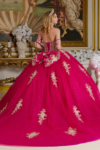 Strapless Corset Ball Gown by Elizabeth K GL3641
