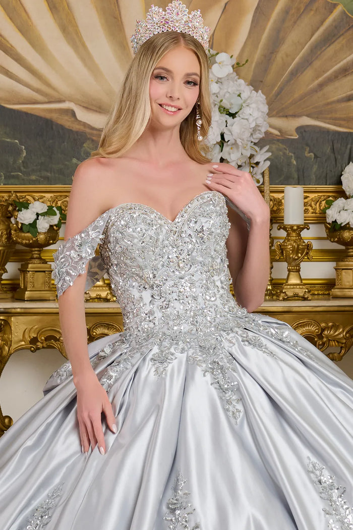 Satin Sweetheart Ball Gown by Elizabeth KGL3643