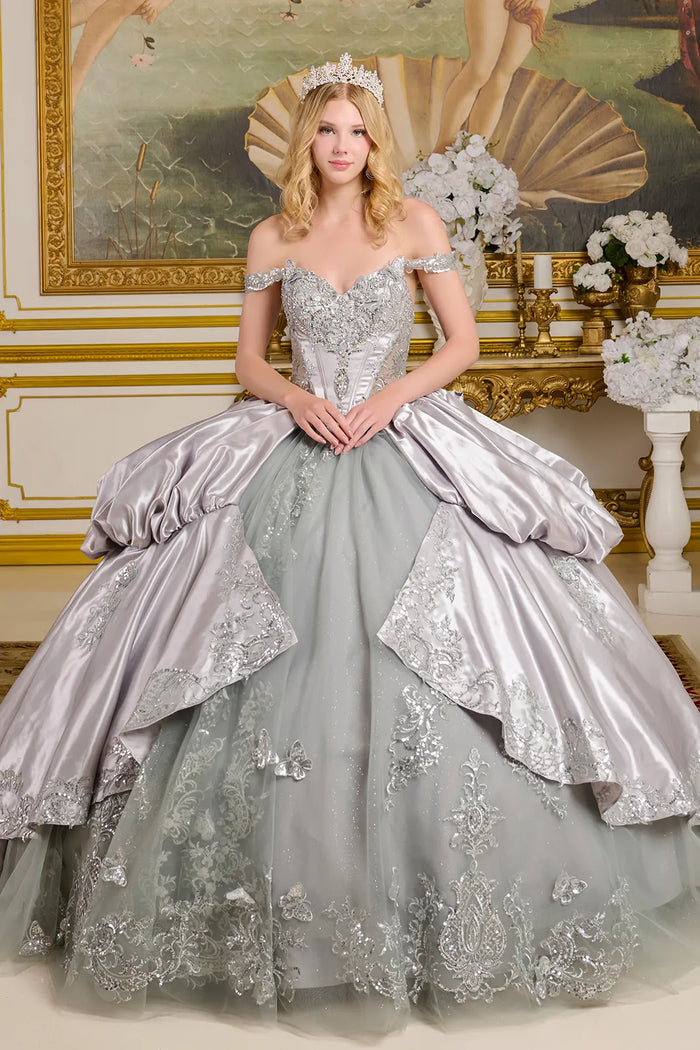 Off Shoulder Ball Gown by Elizabeth KGL3652