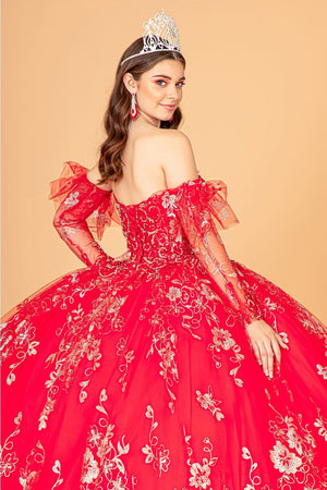 Red and Gold Ball Gown by Elizabeth KGL1944