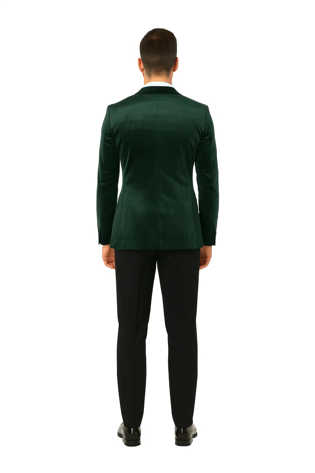 Green Velvet Double Breasted Tuxedo Jacket  Wedding & Prom