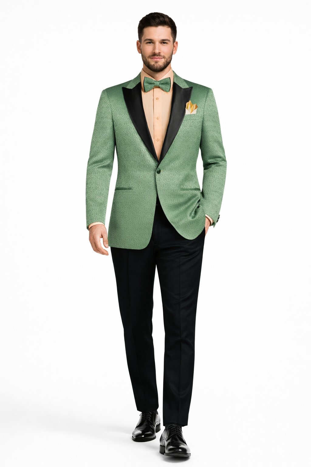 Premium Basil Green Church Suit for Men – Sharp Formal Ensemble