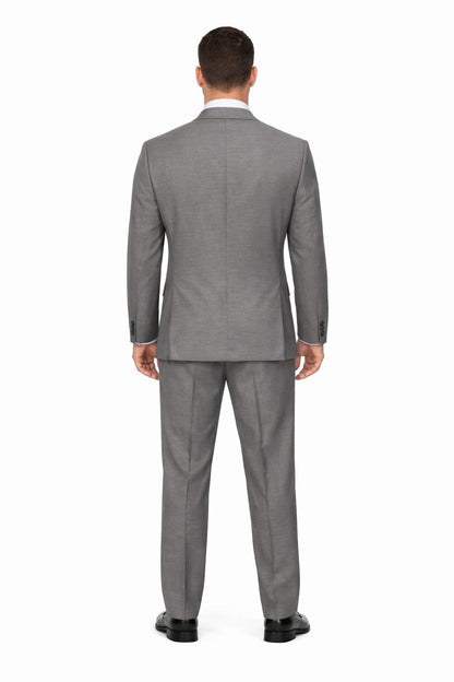 Modern Fit Tiglio Wool Double-Breasted Suit – Premium Tailored Formal Suit