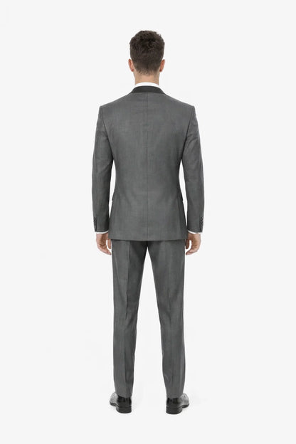 Grey Vested Peak Tuxedo