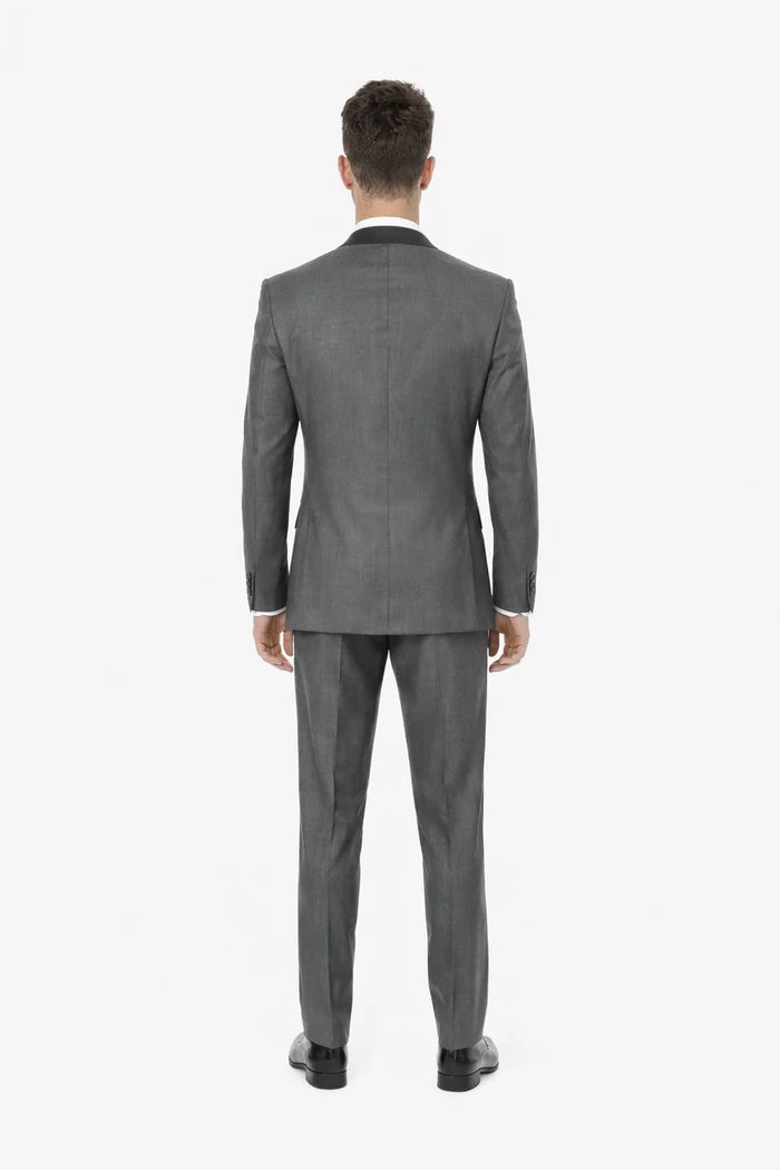 Grey Vested Peak Tuxedo
