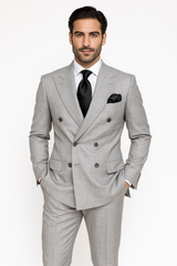 suits-with-baggy-pleated-pants-wide-leg-pants-100-wool-classic-fit-in-grey-color-by-rossiman