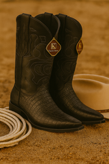 king-exotic-mens-caiman-belly-snip-toe-boots