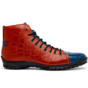 Marco Di Milano Hermond Alligator Boots Blue