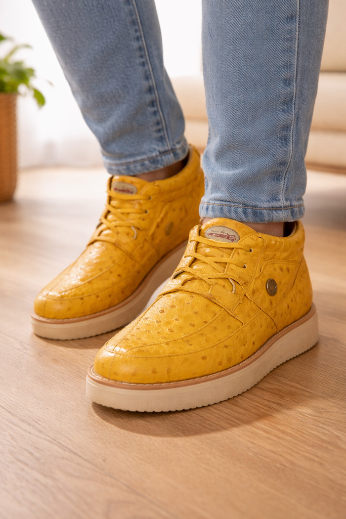 High Top Exotic Skin Authentic Genuine Skin ItalianTennis Dress Sneaker Shoes For Men Los Altos Men'S Genuine Full Caiman ~ World Best Alligator ~ Gator Skin Casual Lace Up Shoes