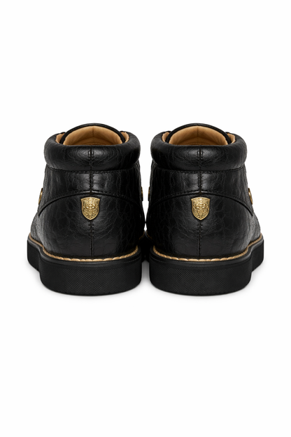 High Top Exotic Skin Authentic Genuine Skin ItalianTennis Dress Sneaker Shoes For Men Los Altos Men'S Genuine Full Caiman ~ World Best Alligator ~ Gator Skin Casual Lace Up Shoes