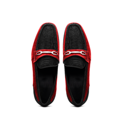 marco-di-milano-black-red-hugo-sueded-ostrich-leg-bit-loafers
