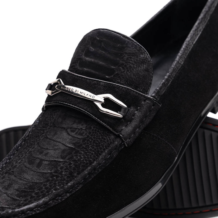 Marco Di Milano Hugo Black Leather Oxford