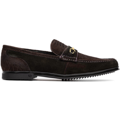 marco-di-milano-brown-hugo-sueded-ostrich-leg-bit-loafers