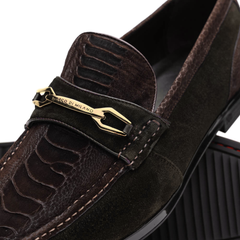 marco-di-milano-brown-hugo-sueded-ostrich-leg-bit-loafers