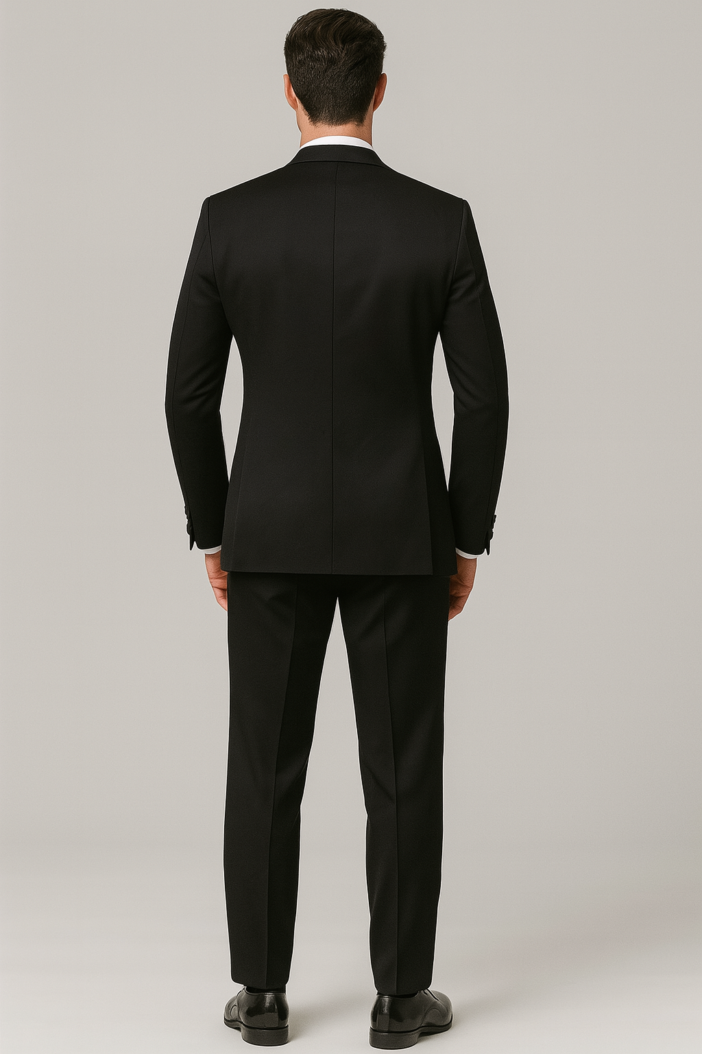 Mens Designer Bentley Formal Tail Coat Tuxedo in Black