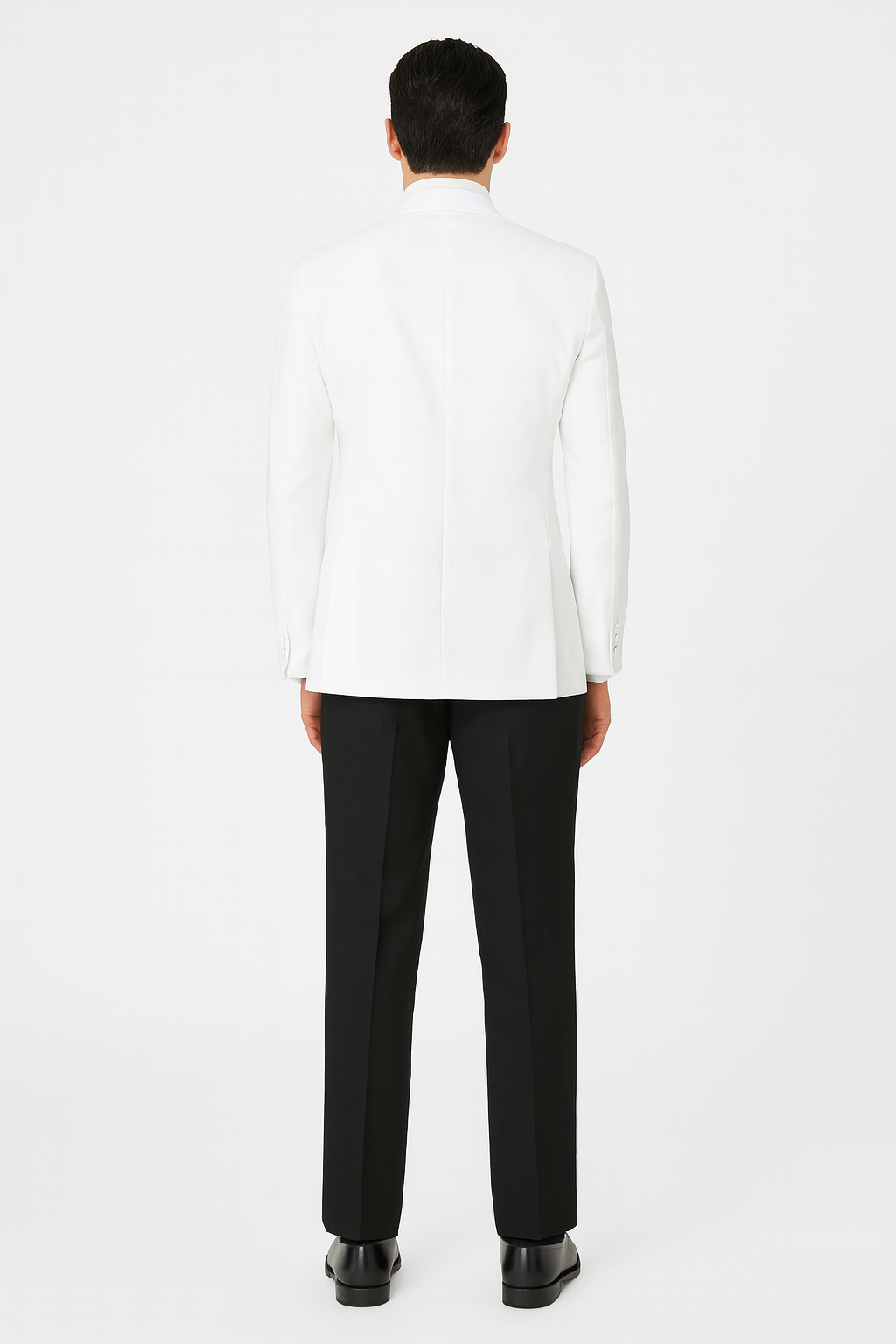Mens Designer Franklin Wedding - Prom Tuxedo in White