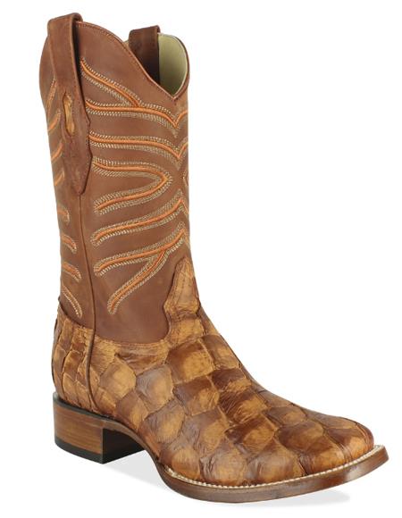 Botas De Pescado Mens Los Altos Pirarucu Boot Matte Cognac