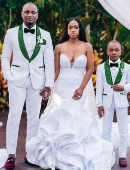 Emerald Green Tuxedo - Hunter Green Tuxedo  Vested white Suit