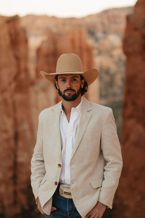 Casual Cowboy Blazer for Men  Western Style with Rustic Charm