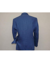 Linen Suit - Mens Summer Suits Indigo ~ cobalt blue ~ Teal New blue Color - Beach Wedding - Men's Tuxedo USA