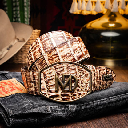 Marco Di Milano Iowa Belt Stone Orix Leather Shoe