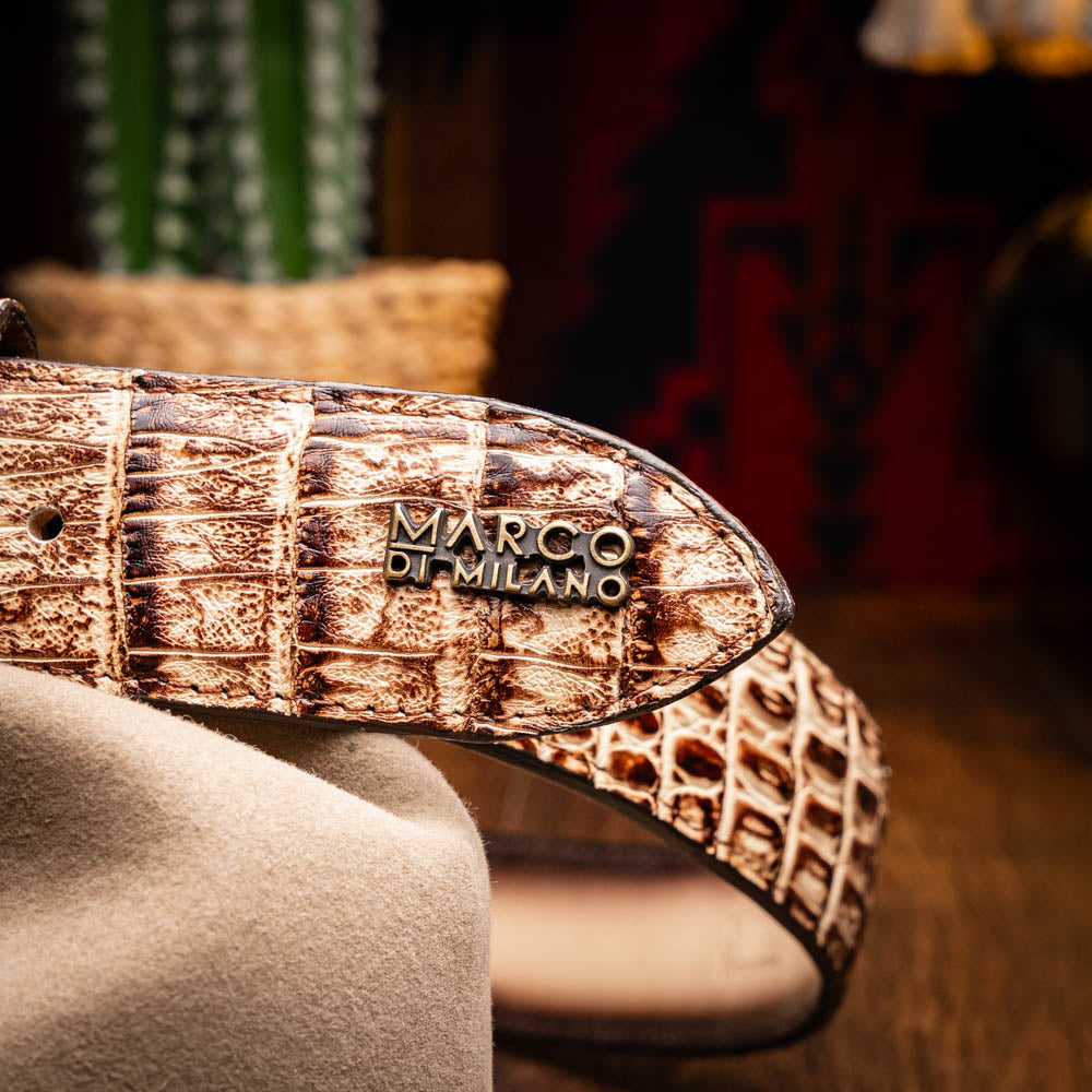 Marco Di Milano Iowa Belt Stone Orix Leather Shoe