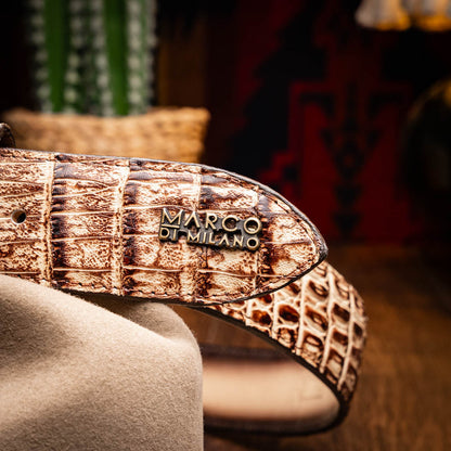 Marco Di Milano Iowa Belt Stone Orix Leather Shoe