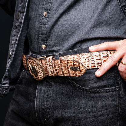 Marco Di Milano Iowa Belt Stone Orix Leather Shoe