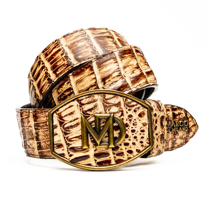 Marco Di Milano Iowa Belt Stone Orix Leather Shoe
