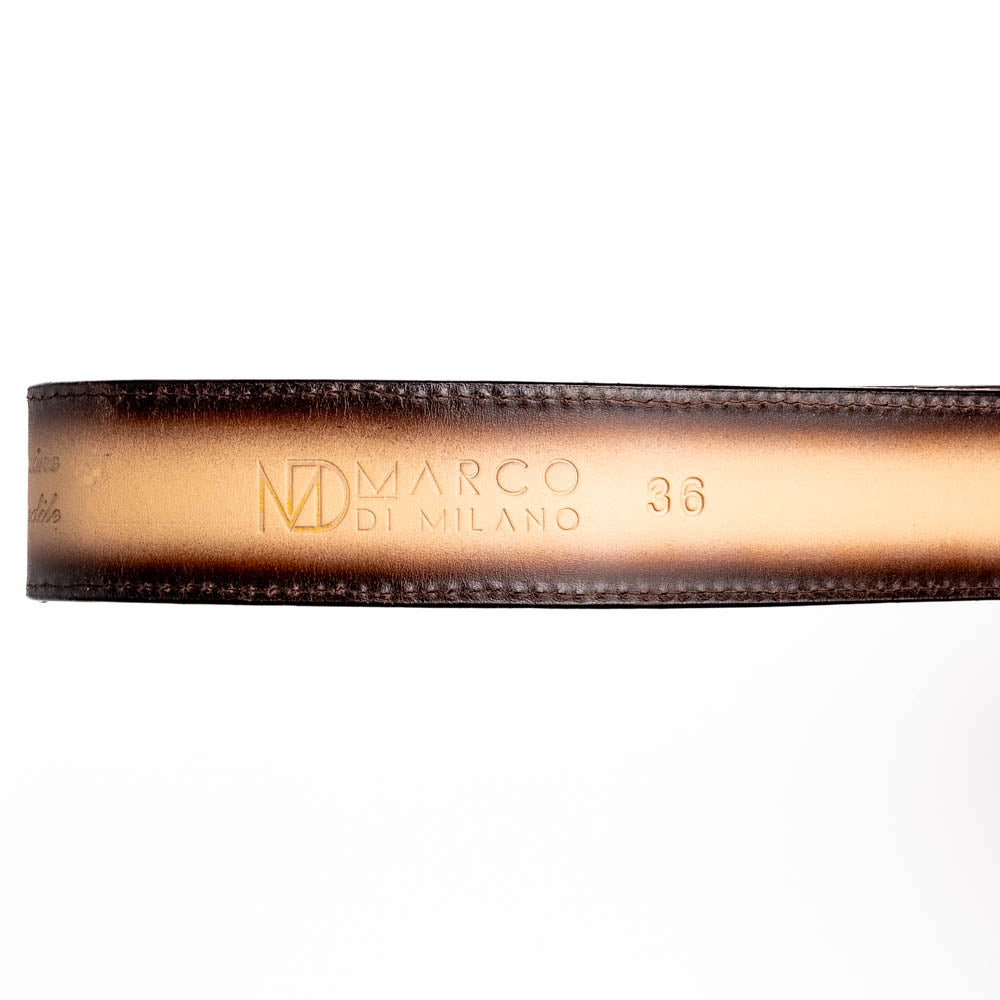 Marco Di Milano Iowa Belt Stone Orix Leather Shoe
