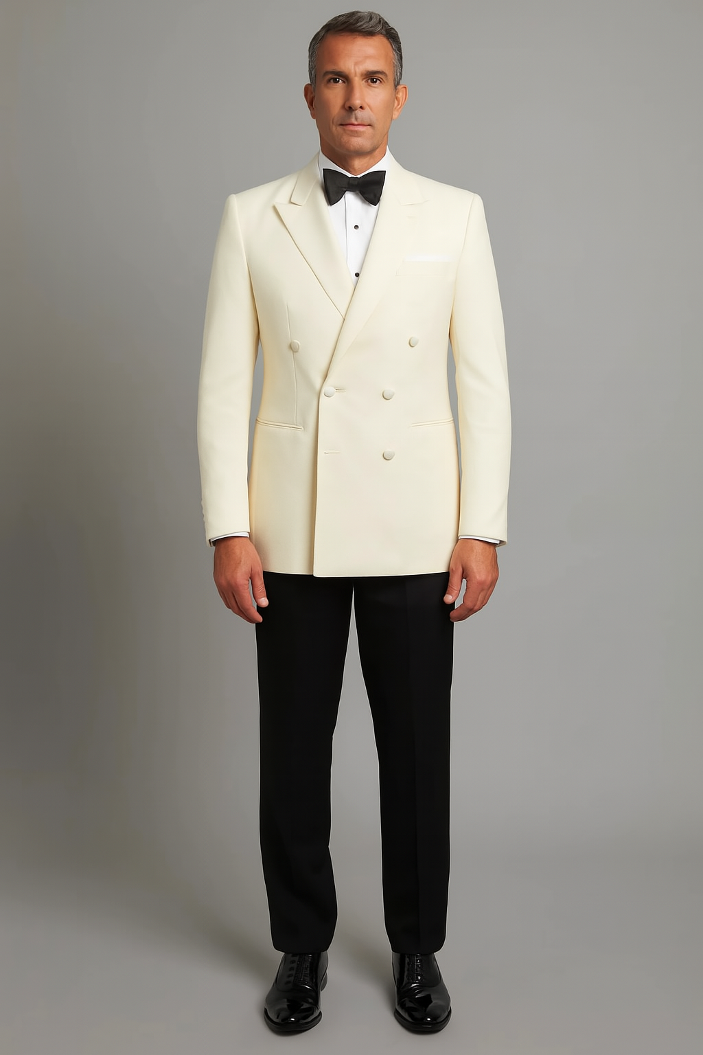 Ivory Double Breasted Tuxedo Dinner Jacket - Cream Dinner Jacket - Off White Tuxedo