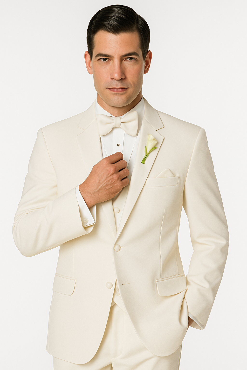 Off White~Ivory~Cream Men'S 2 Button Style Tuxedo Dress Suits