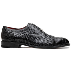 marco-di-milano-john-black-shoes-exotic-caiman-crocodile-woven-leather-dress-oxfords