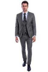 grey-plaid-skinny-fit-mens-suit-with-two-button-vest-low-cut
