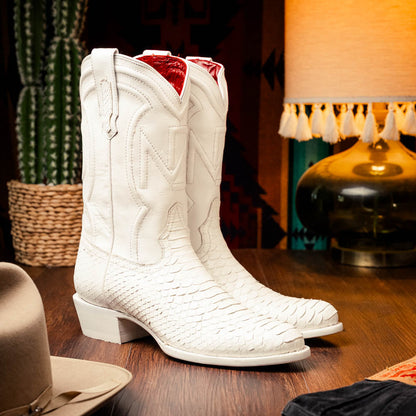 Marco Di Milano Kansas White Leather Luxury Shoe
