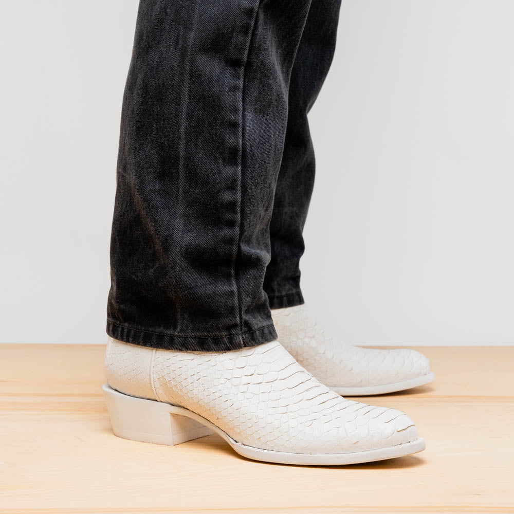 Marco Di Milano Kansas White Leather Luxury Shoe