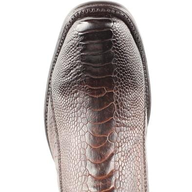 Men's King Exotic Original Ostrich Leg Skin Dubai Style Short Boots 479B05