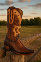 king-exotic-mens-caiman-belly-snip-toe-boots