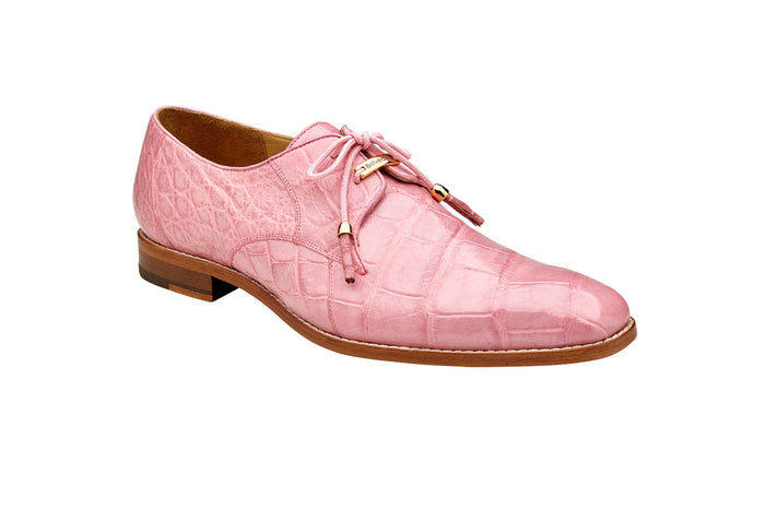 Belvedere Lago - Pink Ostrich Leather Luxury Shoe